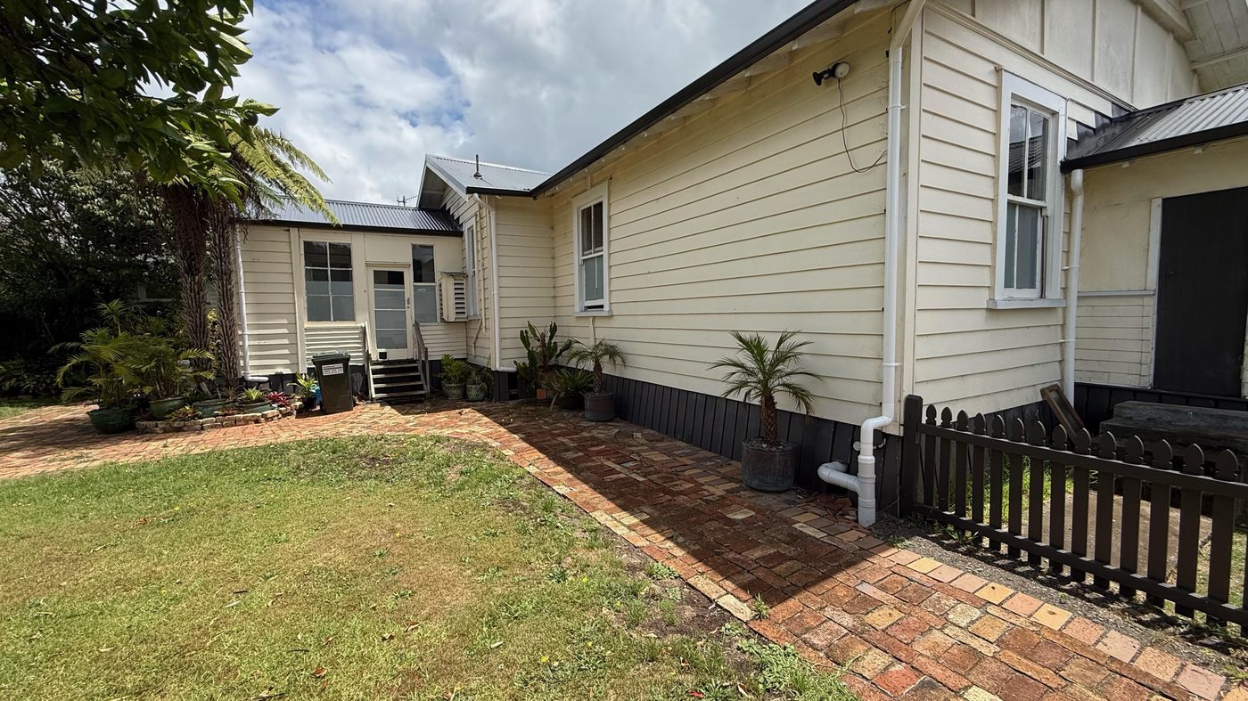 Whangarei foundation repair - before, rear of house